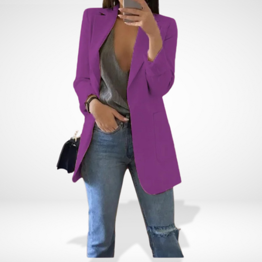 Blazer droit avec poches élégantes pour Femme – Jule